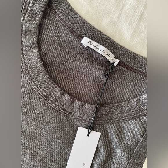 NWT Michael Stars O/S Grey Tank Top - Picture 2 of 6